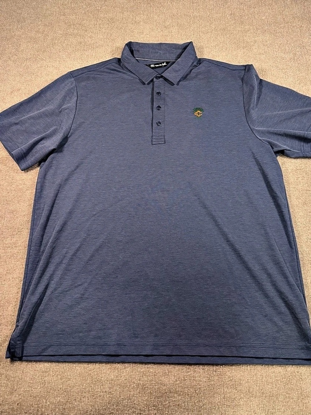 Greg Norman Men's Polo Shirt Blue Size XL Like New